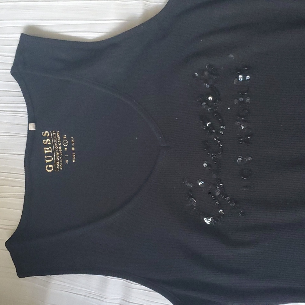 Black tank top